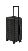 Sleek Minimalist Hardside Spinner Suitcase - Stealth Black