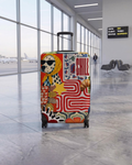 Eclectic Pop Art Elastic Luggage Cover - "Chill" Dalmatian Edition